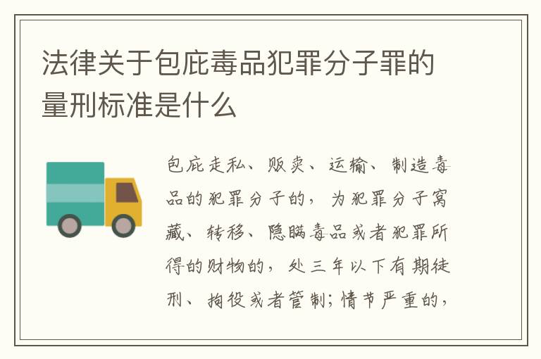 法律关于包庇毒品犯罪分子罪的量刑标准是什么