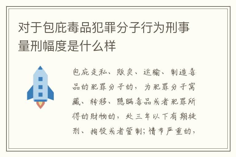 对于包庇毒品犯罪分子行为刑事量刑幅度是什么样