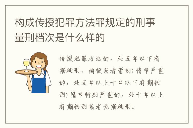 构成传授犯罪方法罪规定的刑事量刑档次是什么样的