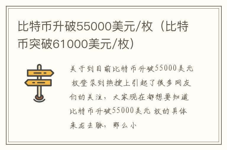 比特币升破55000美元/枚（比特币突破61000美元/枚）