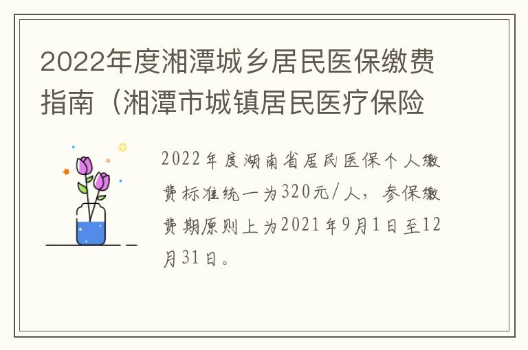 2022年度湘潭城乡居民医保缴费指南（湘潭市城镇居民医疗保险缴费）