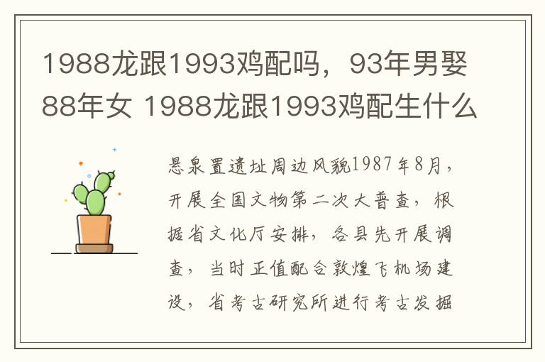 1988龙跟1993鸡配吗，93年男娶88年女 1988龙跟1993鸡配生什么好