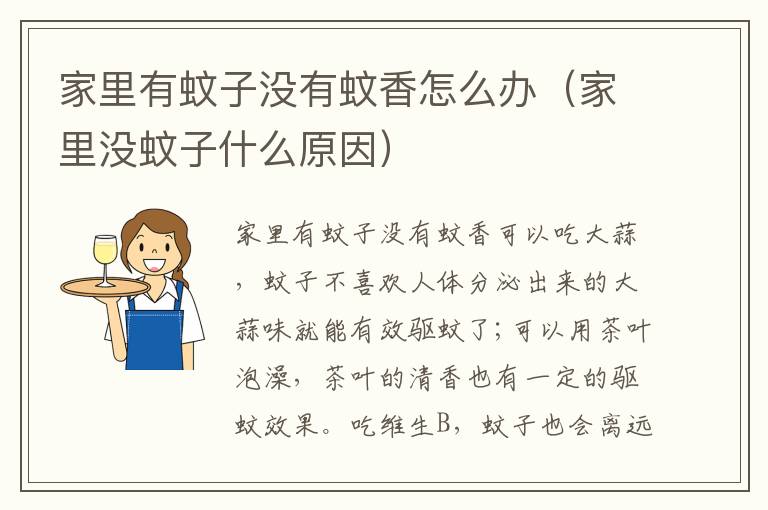 家里有蚊子没有蚊香怎么办（家里没蚊子什么原因）