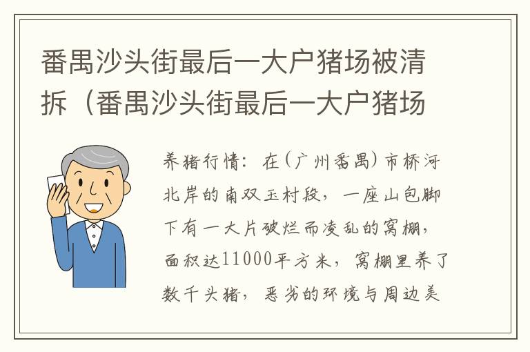 番禺沙头街最后一大户猪场被清拆（番禺沙头街最后一大户猪场被清拆了吗）