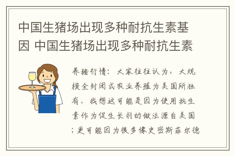 中国生猪场出现多种耐抗生素基因 中国生猪场出现多种耐抗生素基因突变