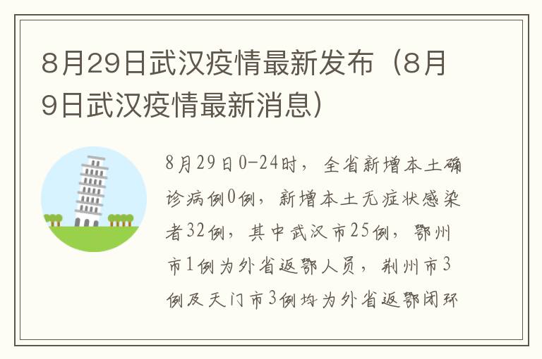 8月29日武汉疫情最新发布（8月9日武汉疫情最新消息）