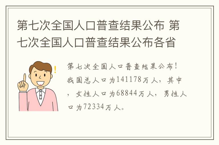 第七次全国人口普查结果公布 第七次全国人口普查结果公布各省