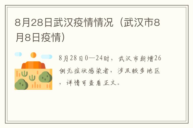 8月28日武汉疫情情况（武汉市8月8日疫情）