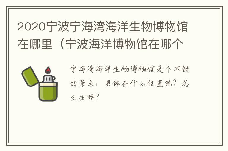 2020宁波宁海湾海洋生物博物馆在哪里（宁波海洋博物馆在哪个位置）